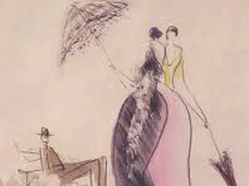 1895-Yury Yurkun - Signore con l'ombrello